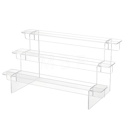 3-Tier Transparent Acrylic Minifigures Display Risers ODIS-WH0043-15A-1