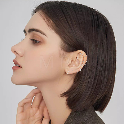 10Pcs 316L Stainless Steel Sleeper Earrings EJEW-BBC0001-56D-1