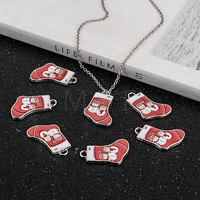 Alloy Enamel Pendants ENAM-P030-4-1