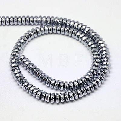 Electroplate Non-magnetic Synthetic Hematite Beads Strands G-J160-D-01-1
