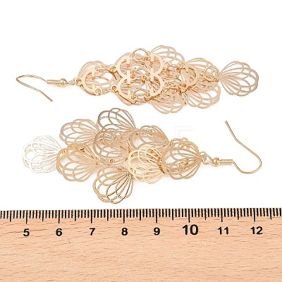 Brass Dangle Earrings EJEW-B157-02C-G-1