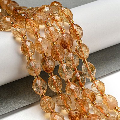 Natural Citrine Beads Strands G-N342-44-1