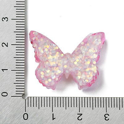Spray Painted Resin Decoden Cabochons RESI-C045-07E-1