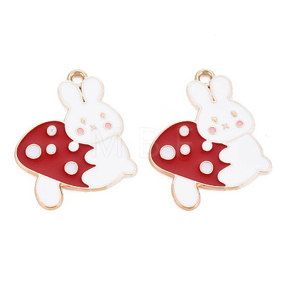 Autumn Theme Alloy Enamel Pendants ENAM-S126-101-NR-1