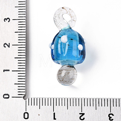 Handmade Lampwork Pendants LAMP-T021-23D-1