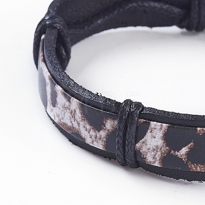 Adjustable Leather Cord Bracelets BJEW-P252-A03-1