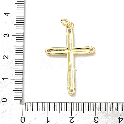 Brass Micro Pave Cubic Zirconia Pendants KK-Z153-24G-1
