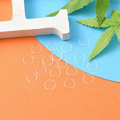 Acrylic Hoop Nose Ring AJEW-YW0001-06I-1