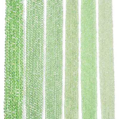 Electroplate Glass Beads Strands EGLA-A044-T4mm-B09-1