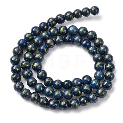 Natural Mashan Jade Beads Strands G-P232-01-G-10mm-1