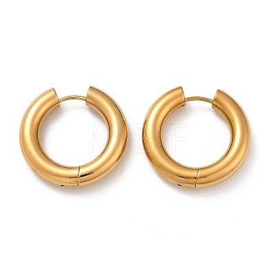 202 Stainless Steel Polishing Hoop Earrings EJEW-M106-02G-05-1