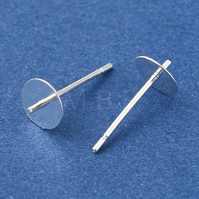 Brass Studs Earrings Finding KK-K383-02D-S-1