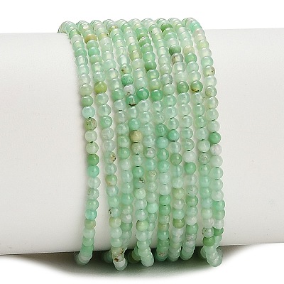 Natural Chrysoprase Beads Strands G-A322-A01-2mm-1