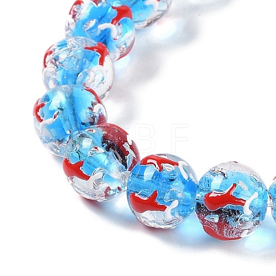 Handwork Lampwork Enamel Beads GLAA-B021-02-1