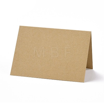 Kraft Paper Thank You Greeting Cards DIY-F120-01C-1