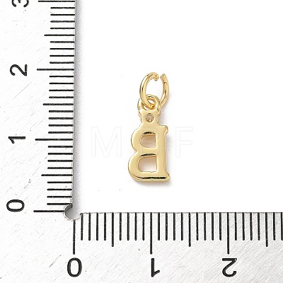 Brass Pave Clear Cubic Zirconia Charms KK-A273-01G-B-1