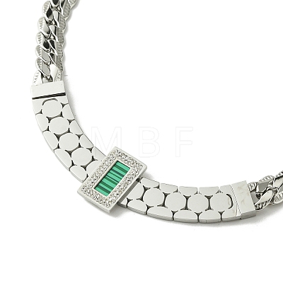 304 Stainless Steel Chunky Necklaces NJEW-Q322-03P-1
