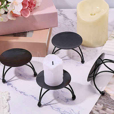 Iron Candle Holder AJEW-WH0077-166-1