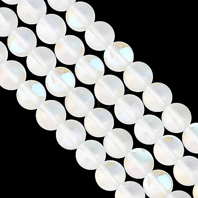 2 Strands Synthetic Moonstone Beads Strands G-GO0001-25B-1