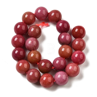 Dyed Natural Malaysia Jade Beads Strands G-G021-02B-19-1