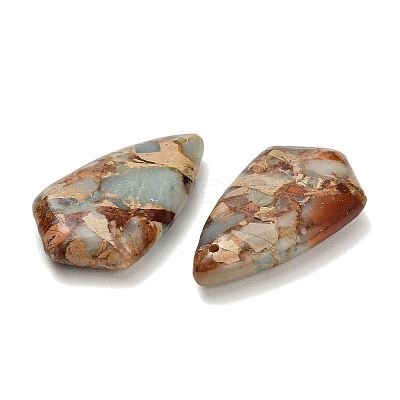 Dyed Natural Imperial Jasper Pendants G-H355-02B-1