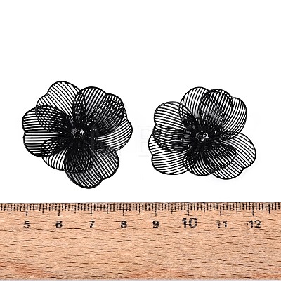 Spray Painted Iron Bead Caps IFIN-N013-05C-1