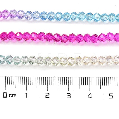 Transparent Painted Glass Beads Strands DGLA-A034-T3mm-A14-1