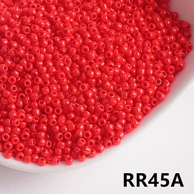 Opaque 11/0 Glass Seed Beads SEED-I013-2mm-RR45A-1