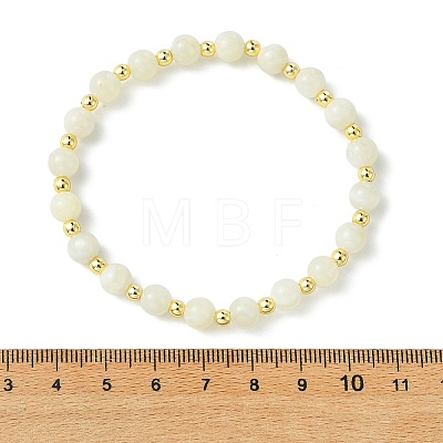 Natural Gemstone & Synthetic Hematite Non-magnetic Beaded Stretch Bracelets for Women BJEW-JB13940-1