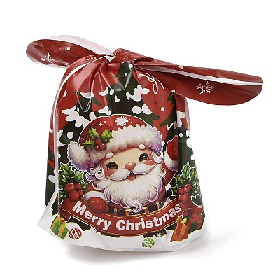 Christmas Theme Rabbit Shaped Candy Plastic Bags ABAG-Q053-04A-1