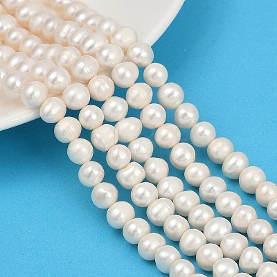 Natural Cultured Freshwater Pearl Beads Strands PEAR-I007-07J-03A-1