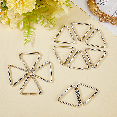 16Pcs Triangle Iron Linking Rings IFIN-CL0001-07P-1
