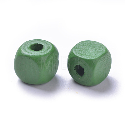 Dyed Natural Wood Beads WOOD-R249-063-1