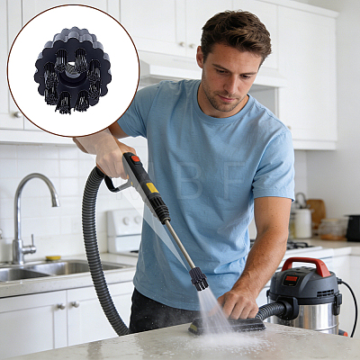 12Pcs 3 Styles Plastic Steam Mop Cleaning Brush Head FIND-GA0008-83-1
