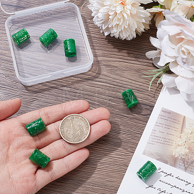 10Pcs Natural Myanmar Jade Beads G-SP0001-50-1