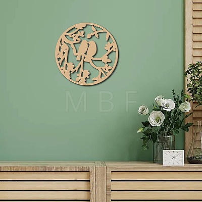 Laser Cut Unfinished Basswood Wall Decoration WOOD-WH0113-117-1