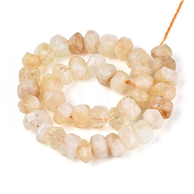 Natural Citrine(Heated) Beads Strands G-N347-17A-05-1