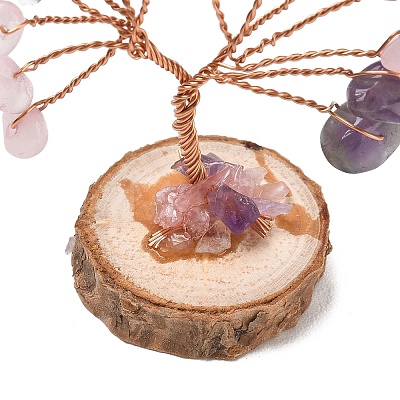 Natural Amethyst Chips Tree of Life Decorations GG-CBAEDF6-01M-1