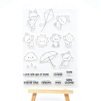 Animals & Kite Clear Silicone Stamps SCRA-PW0016-021-1