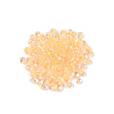 6/0 Inside Colours Transparent Glass Seed Beads X1-SEED-T007-07F-1