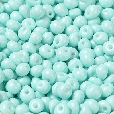 6/0 Opaque Baking Paint Glass Seed Beads SEED-M012-02A-04-1