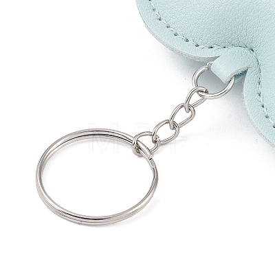 PU Leather Keychain AJEW-L032-01C-1