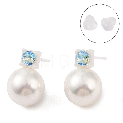 Hypoallergenic Bioceramics Zirconia Ceramic Stud Earrings EJEW-C111-15A-1