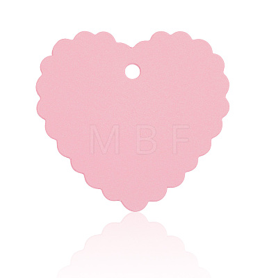 100Pcs Lace Edged Heart Paper Gift Tags CDIS-CP0001-01A-1
