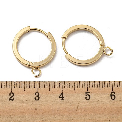 201 Stainless Steel Huggie Hoop Earrings Findings STAS-A167-01D-G-1