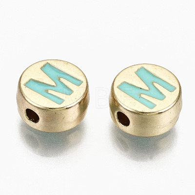 Alloy Enamel Beads ENAM-S122-029M-RS-1