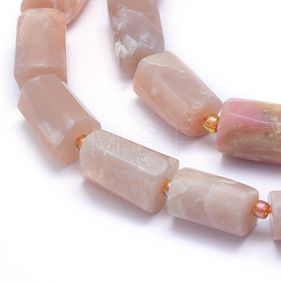 Frosted Natural Sunstone Beads Strands G-L552B-05-1