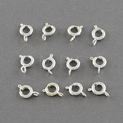 Brass Spring Ring Clasps KK-R004-1