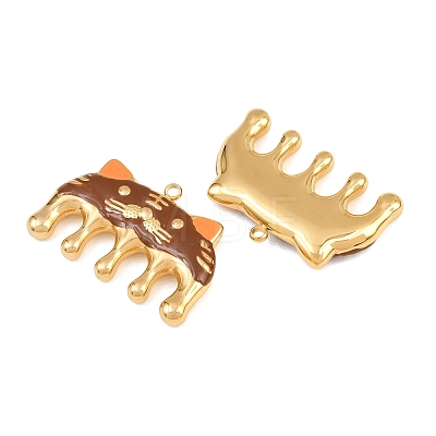 304 Stainless Steel Enamel Pendants SA-CBA033B-04G-02-1