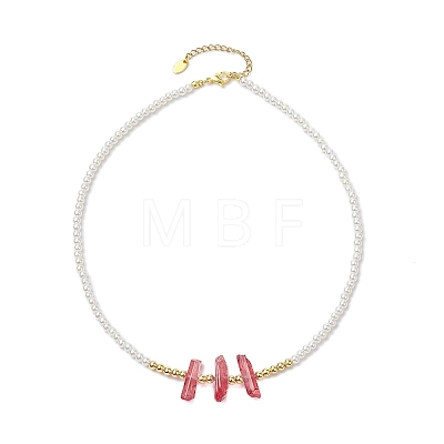 ABS Plastic Imitation Pearl Beaded Necklaces NJEW-JN04859-04-1